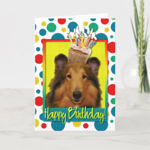 Birthday Cupcake - Collie - Natalie Card