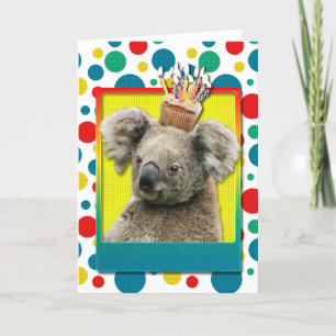 Birthday Cupcake - Koala Card