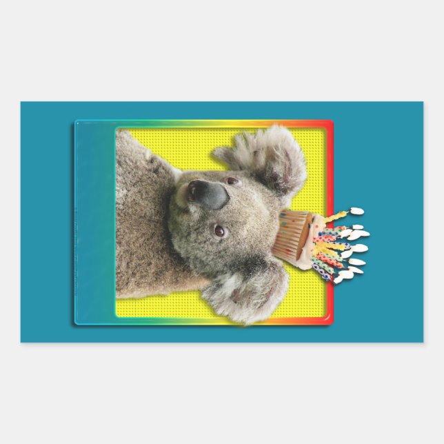 Birthday Cupcake - Koala Sticker (Front)