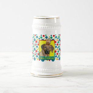 Birthday Cupcake - Rhodesian Ridgeback Beer Stein