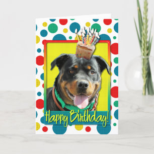 Birthday Cupcake - Rottweiler - SambaParTi Card