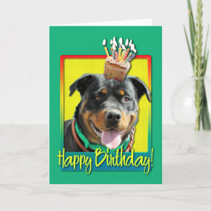 Birthday Cupcake - Rottweiler - SambaParTi Card