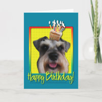 Birthday Cupcake - Schnauzer