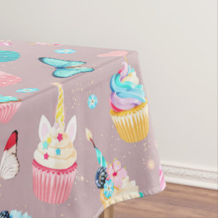 Birthday Cupcake Tablecloth