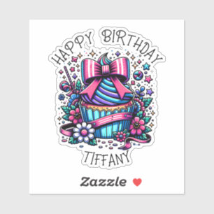 Birthday Cupcake Whimsical Personalized
