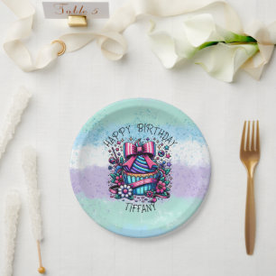 Birthday Cupcake Whimsical Personalized Paper Plate