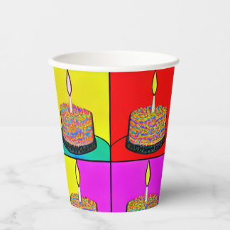 Birthday Cups with Cake Design