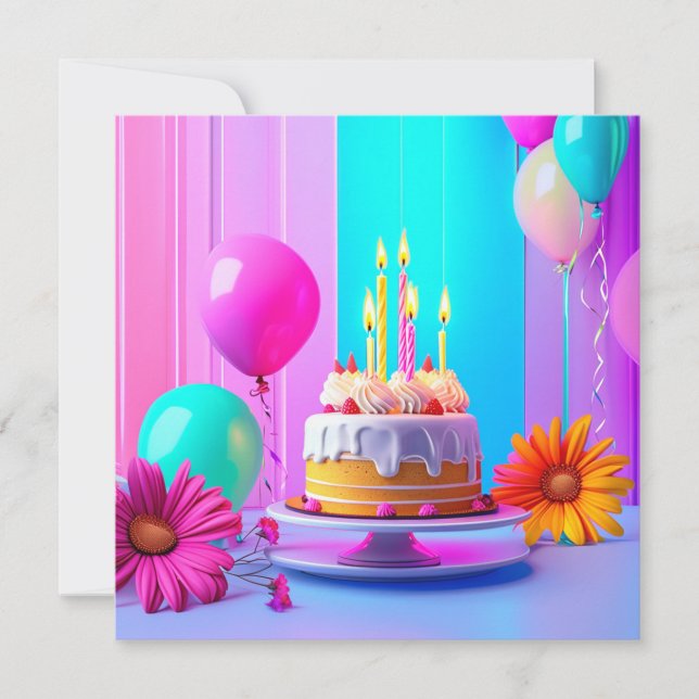 Birthday Custom card (Front)
