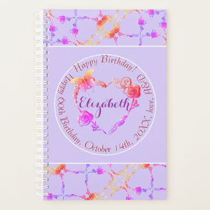 Birthday/Custom Event Rose Heart Planner