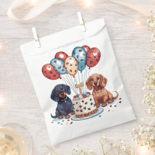 Birthday Dachshund Dogs Favour Bag