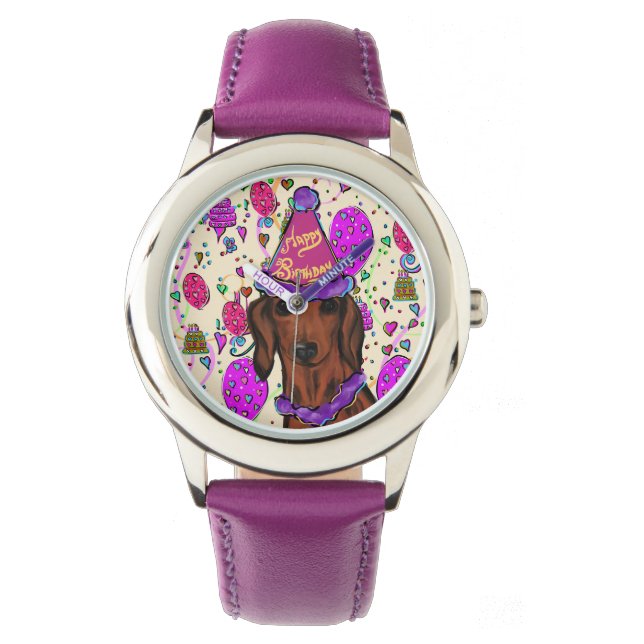 BIRTHDAY DACHSHUND  WATCH (Front)
