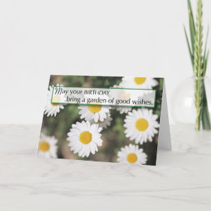 Birthday Daisy Garden Card