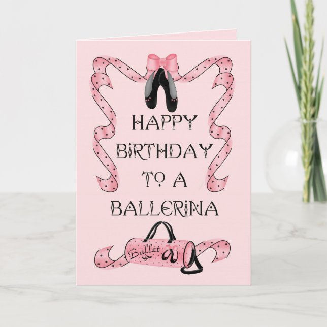 Birthday Dance Card (Front)