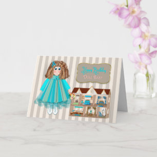 Birthday, Daughter, Doll & Dollhouse, Card