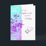 Birthday Daughter-in-law (purple) Card<br><div class="desc">Blue and purple flowers daughter-in-law birthday card..</div>