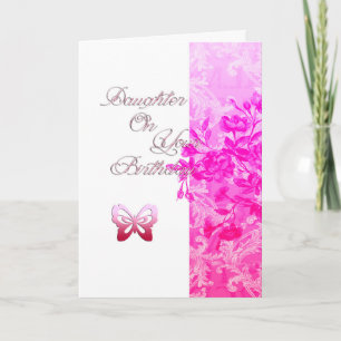 Birthday Daughter (pink) Card