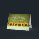 Birthday - Daughter - Sunflowers and butterflies Card<br><div class="desc">See same image for other categories and etc. including mother's day and birthdays and expressions</div>