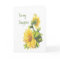 Birthday Daughter Watercolor Sunflowers, Floral