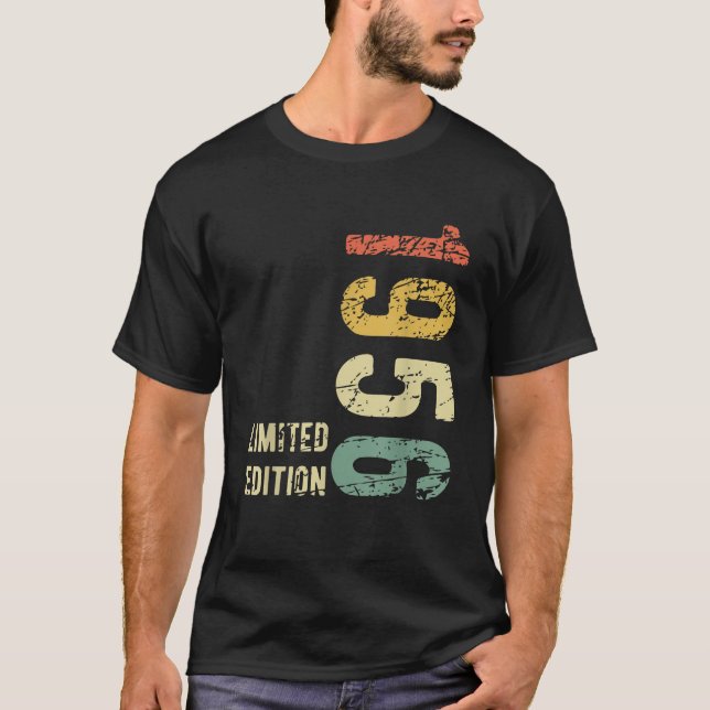 Birthday Design For Bday Gifts 70th Born in 1956 T-Shirt (Front)