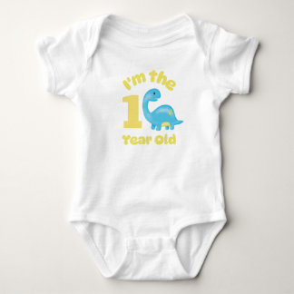 Birthday Dinosaur - Baby Boys I'm The 1 Year Old Bodysuit
