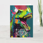 Birthday Dinosaur Blue kids Jurassic  Card<br><div class="desc">Birthday Dinosaur Blue kids Jurassic  Card
Dinosaur BIRTHDAY personalized BIRTHDAY PARTY for a little dinosaur-gender-neutral . Quickly Create & Customize Your PARTY Invitation. Click the "Customize it!" button to change the text size,  text colour,  font style and more! Matching items available in store!</div>