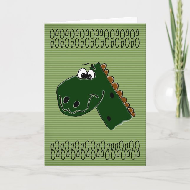 Birthday Dinosaur Card (Front)