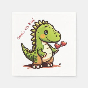Birthday Dinosaur Napkin