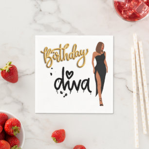 Birthday Diva Napkins