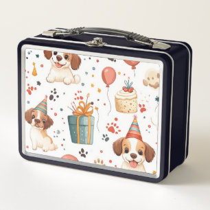 Birthday Dog Cottage Lunch Box – Festive Food Stor