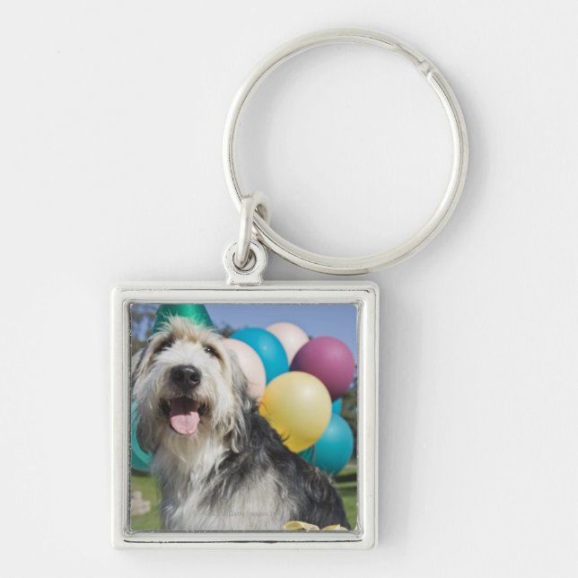 Birthday dog keychain (Front)