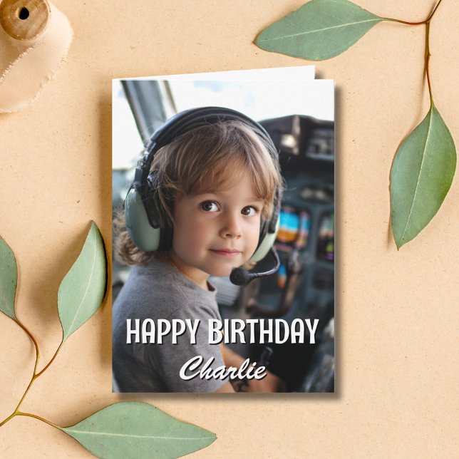 Birthday Dog Pilot Aviator Sunglasses Plane Funny Card (Creator Uploaded)