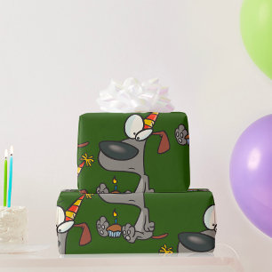 Birthday Dog Wrapping Paper