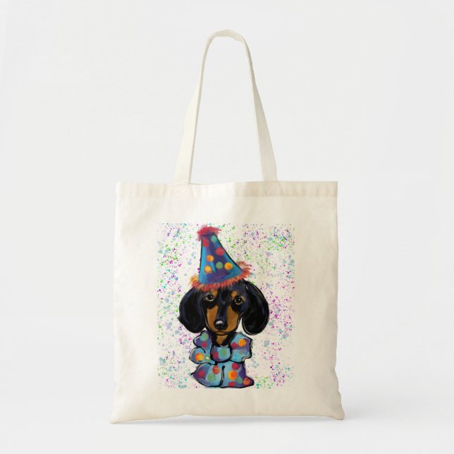 Birthday Doxie Tote Bag (Front)