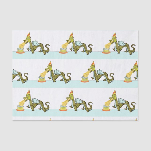 Birthday Dragon Tissue Paper (Front)