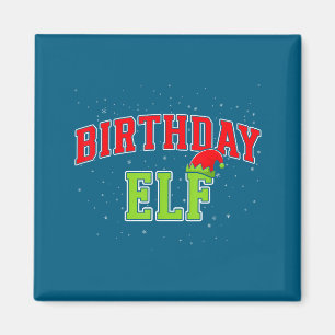 Birthday Elf Christmas Family Matching Group Xmas Magnet