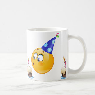 birthday emoji coffee mug