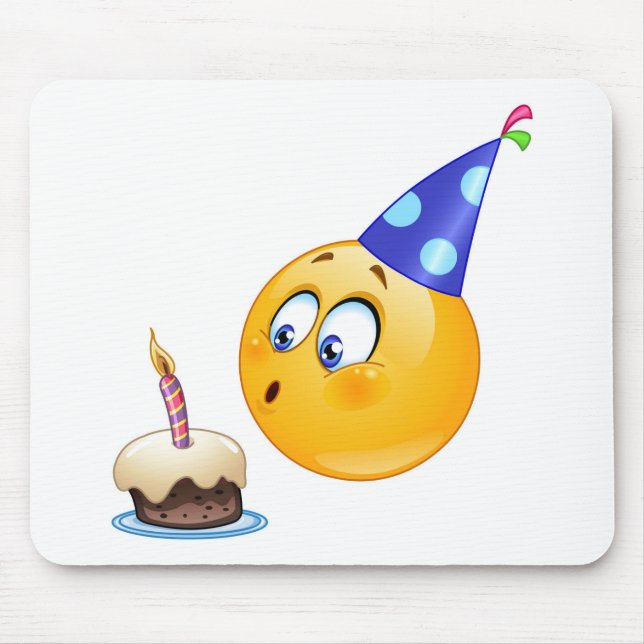 birthday emoji mouse pad (Front)