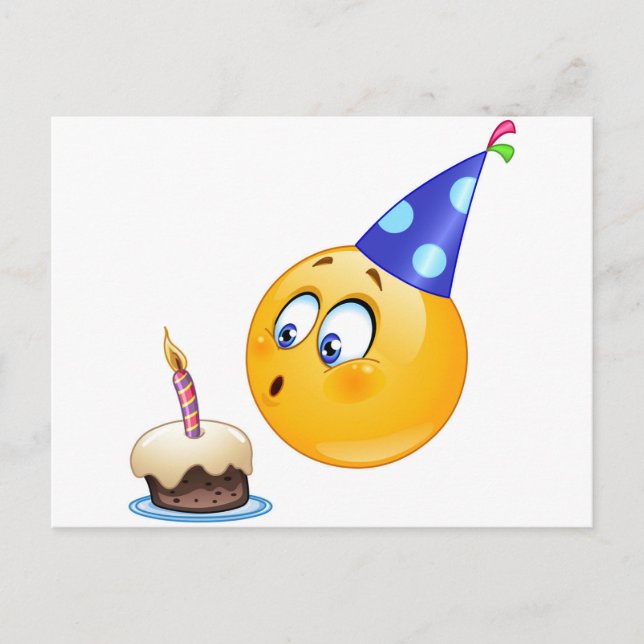 birthday emoji postcard (Front)
