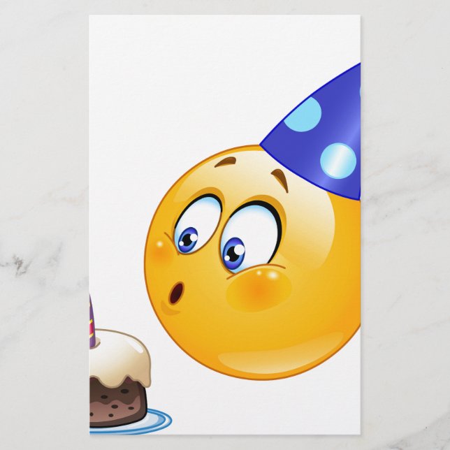 birthday emoji stationery (Front)