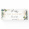 Birthday eucalyptus greenery modern welcome