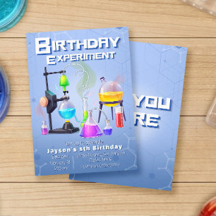 Birthday Experiment Birthday Invitation