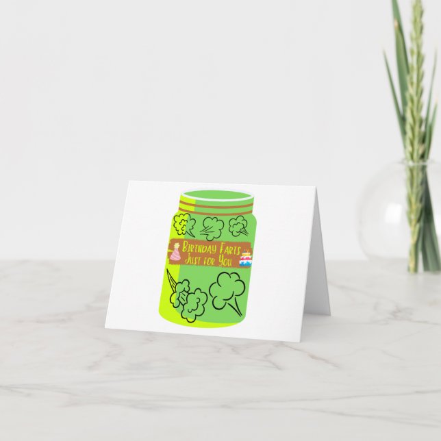 Birthday Fart Jar Card (Front)