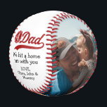 Birthday Father's Day From Kids to Dad Photo Baseball<br><div class="desc">The perfect personalized gift for your father, father-to-be, new father, husband on Fathers Day, your wedding day or birthday. Customize with your own personal message and family photos. Pick photos of your children, kids with their dad, or add his favourite sports team logo. A great Fathers Day gift idea from...</div>