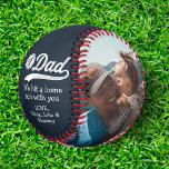 Birthday Father's Day From Kids to Dad Photo Baseball<br><div class="desc">The perfect personalized gift for your father, father-to-be, new father, husband on Fathers Day, your wedding day or birthday. Customize with your own personal message and family photos. Pick photos of your children, kids with their dad, or add his favourite sports team logo. A great Fathers Day gift idea from...</div>