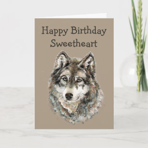 Birthday Favourite My Favourite Wild Thing Wolf Card