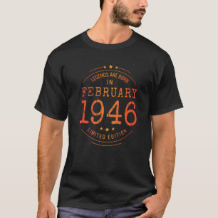 Birthday February 1946 Year Limited Edition Used L T-Shirt