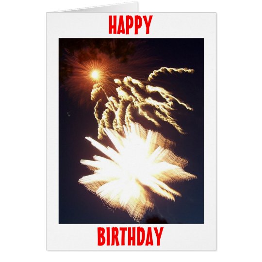 Birthday Fireworks Card