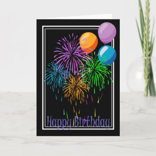 Birthday Fireworks Card