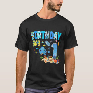 Birthday Fish Aquarium Animals Party 1 T-Shirt