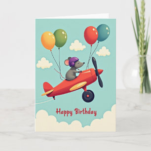 Birthday Flight Aviator Card
